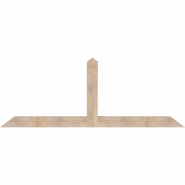 Ekena Millwork Portland Smooth Timber Gable Bracket, Douglas Fir, 96"W x 36"H x 5 1/2"D x 5 1/2"F, 9/12 Pitch GBW096X36X0606POR00SDF - main